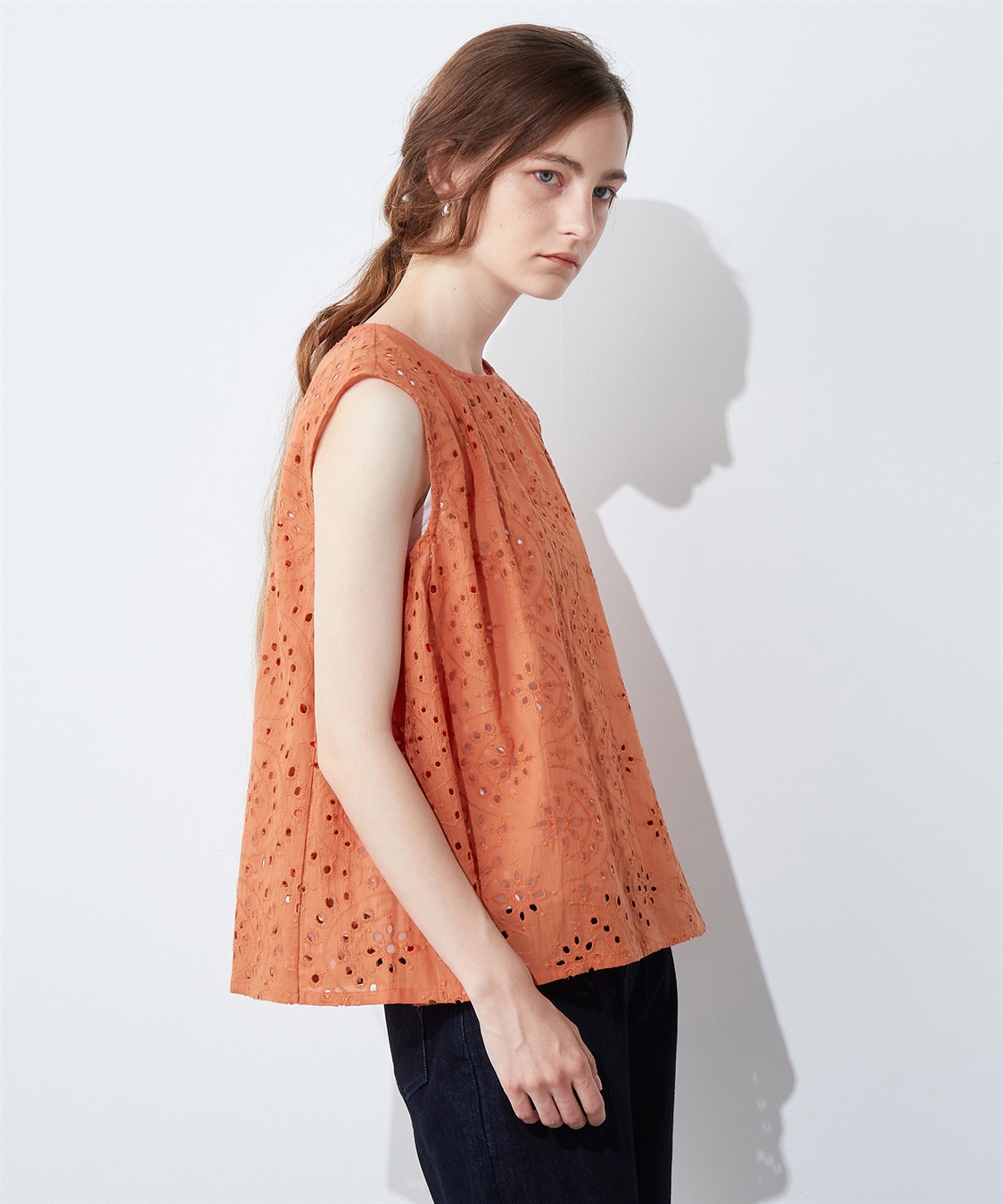 LE SOUK HOLIDAY スカラップ刺繍ブラウス_main