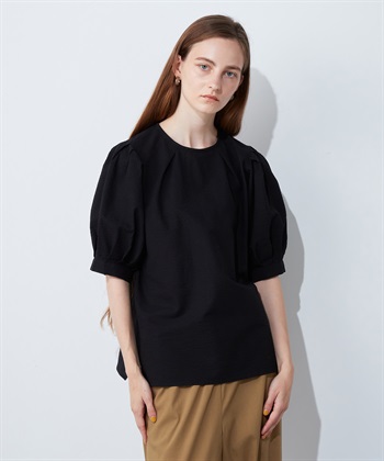 LE SOUK HOLIDAY タックスリーブサッカーブラウス_variationthumb_1