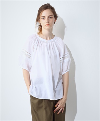 LE SOUK HOLIDAY レースギャザーブラウス_variationthumb_1