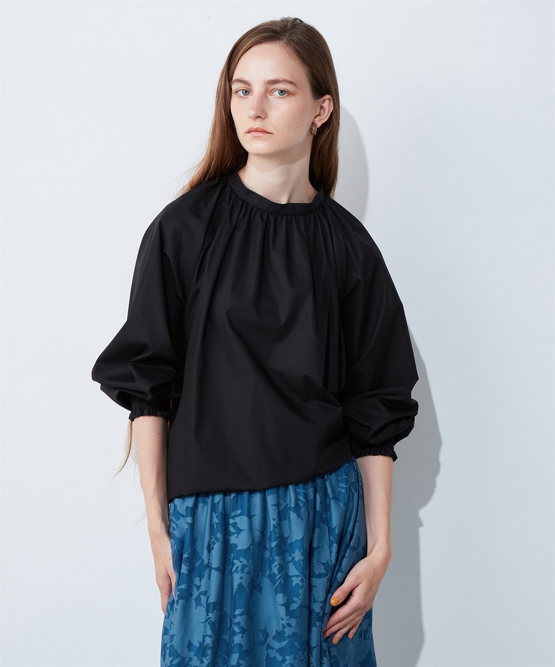 LE SOUK HOLIDAY ギャザーネックブラウス_variation_1