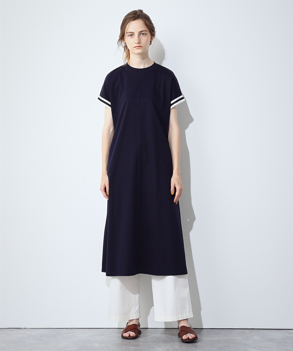 LE SOUK HOLIDAY テープ使いモックネックワンピース_variation_3