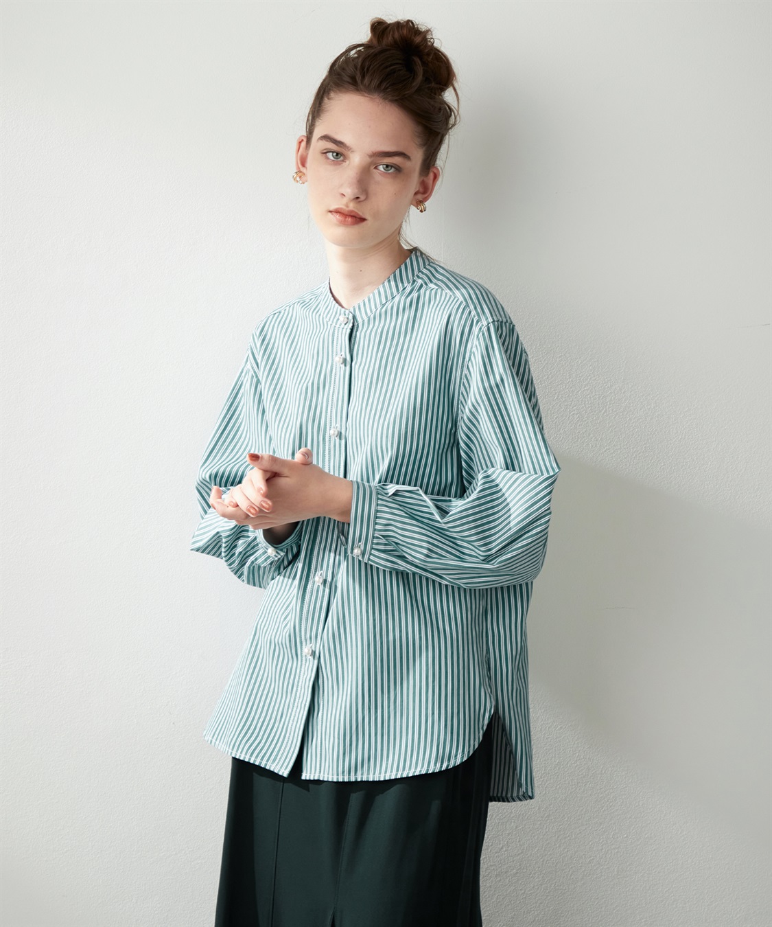 LE SOUK HOLIDAY パールボタンブラウス_main