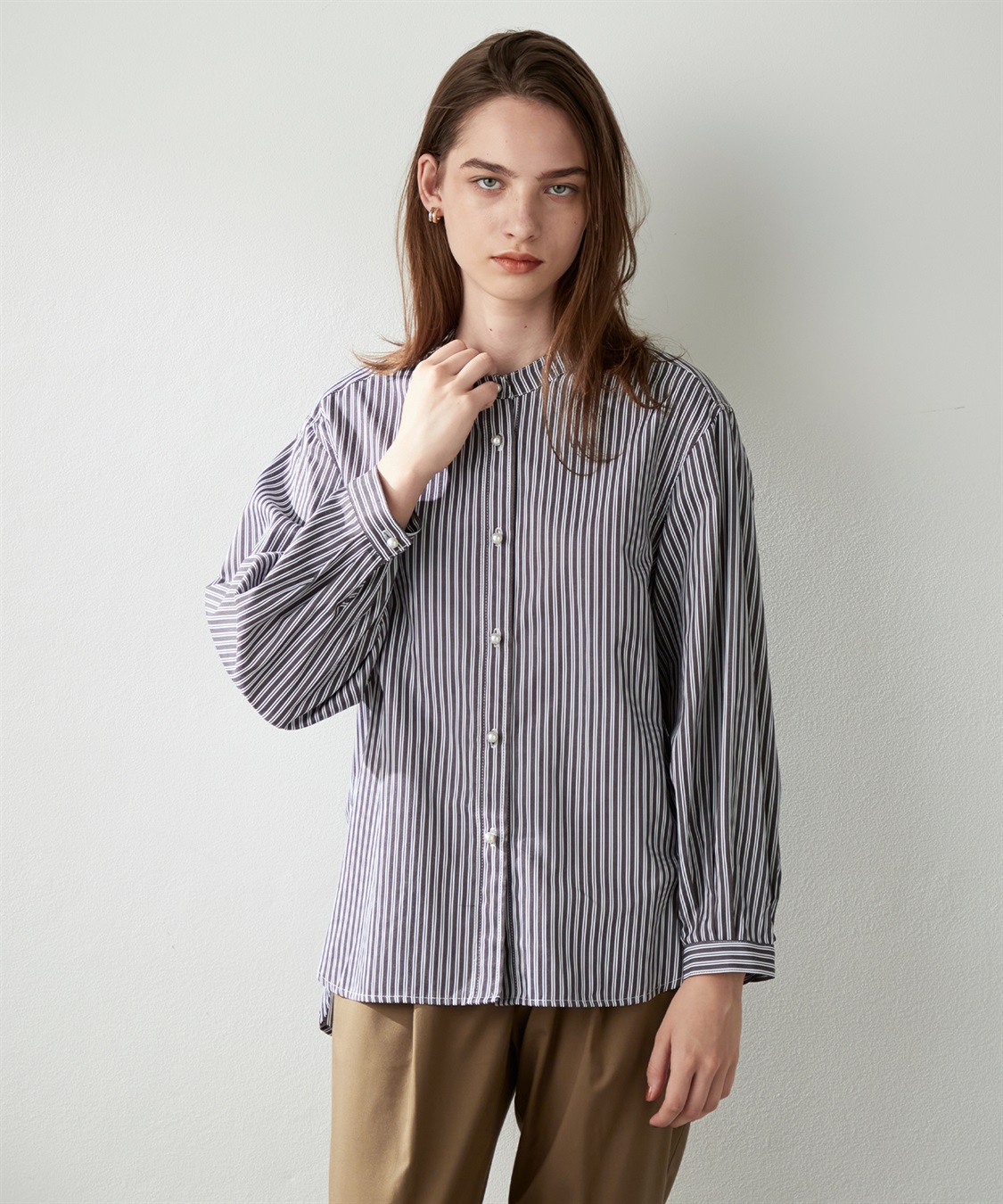 LE SOUK HOLIDAY パールボタンブラウス_variation_1