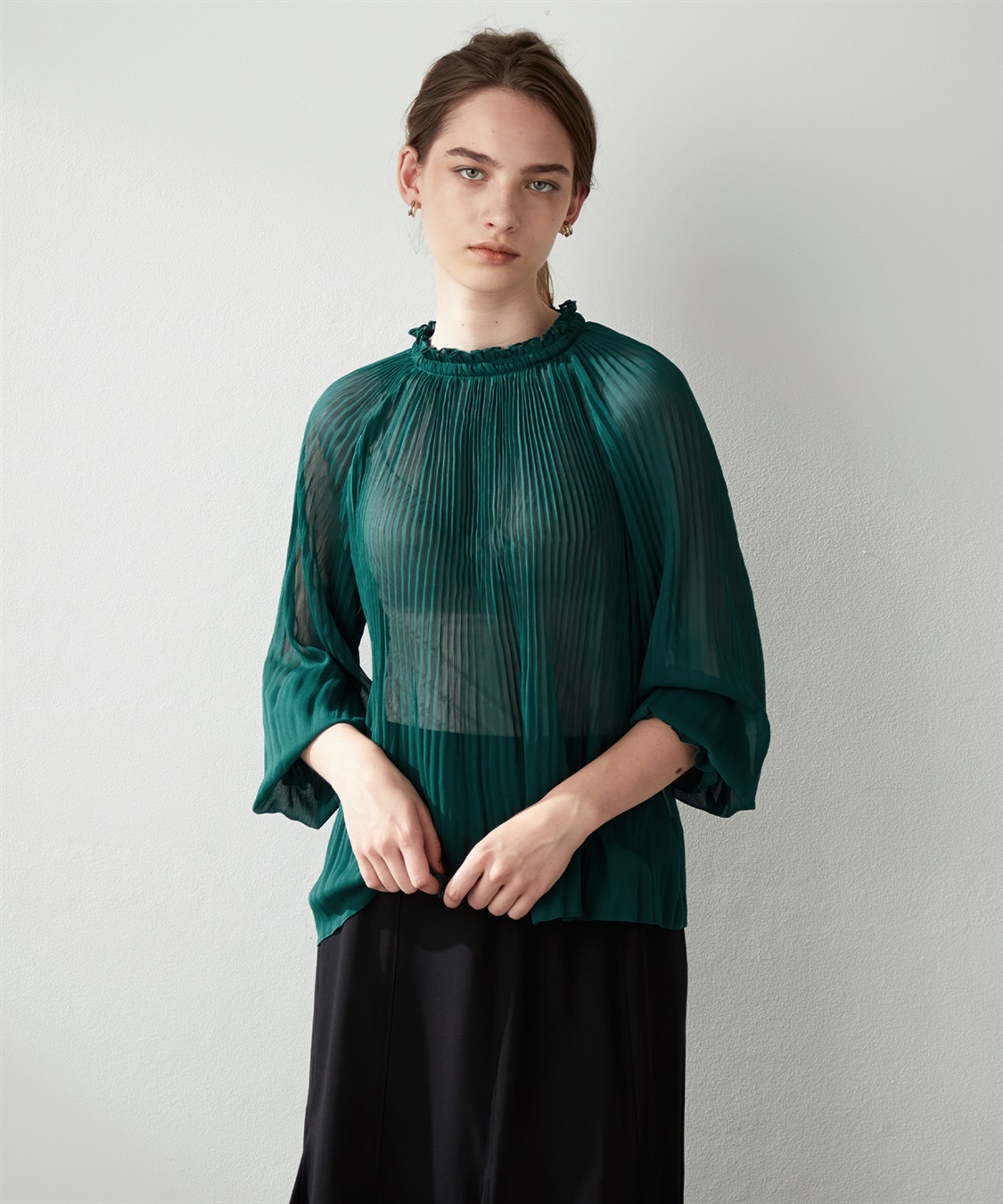 LE SOUK HOLIDAY シアープリーツブラウス_variation_3