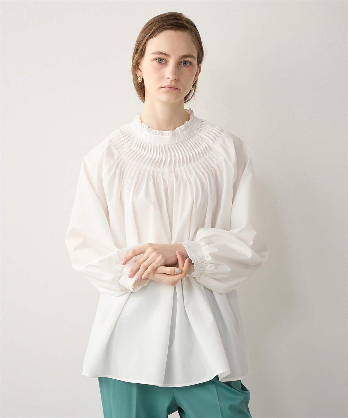 タックブラウス LE SOUK HOLIDAY｜クロスプラス公式通販サイト