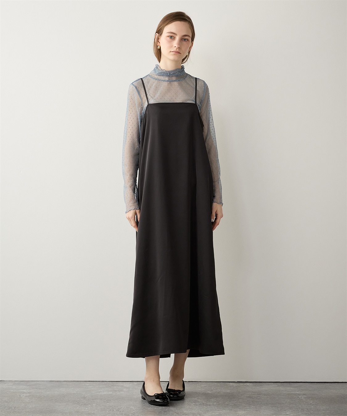 サテンキャミワンピース LE SOUK HOLIDAY｜クロスプラス公式通販サイト