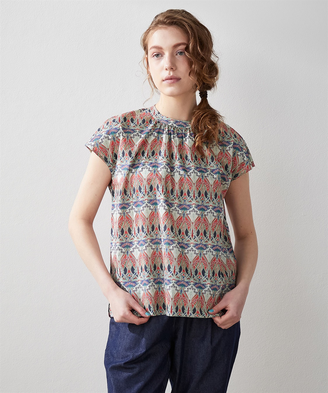 LE SOUK HOLIDAY リバティプリントブラウス_variation_1