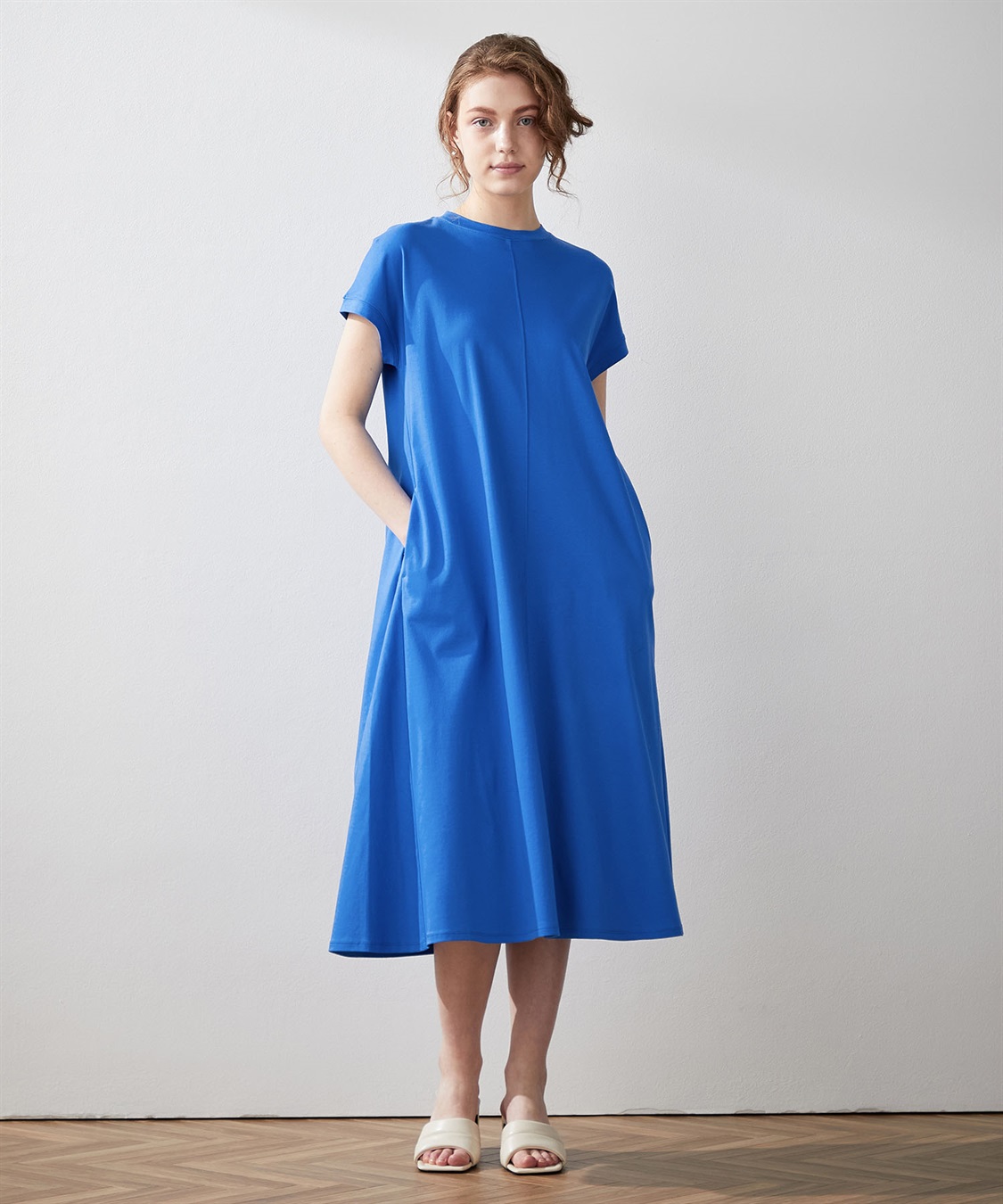 LE SOUK HOLIDAY 【接触冷感】モックネックカラーワンピース_variation_2
