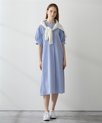 ストライプシャツワンピース LE SOUK HOLIDAY｜クロスプラス公式通販サイト