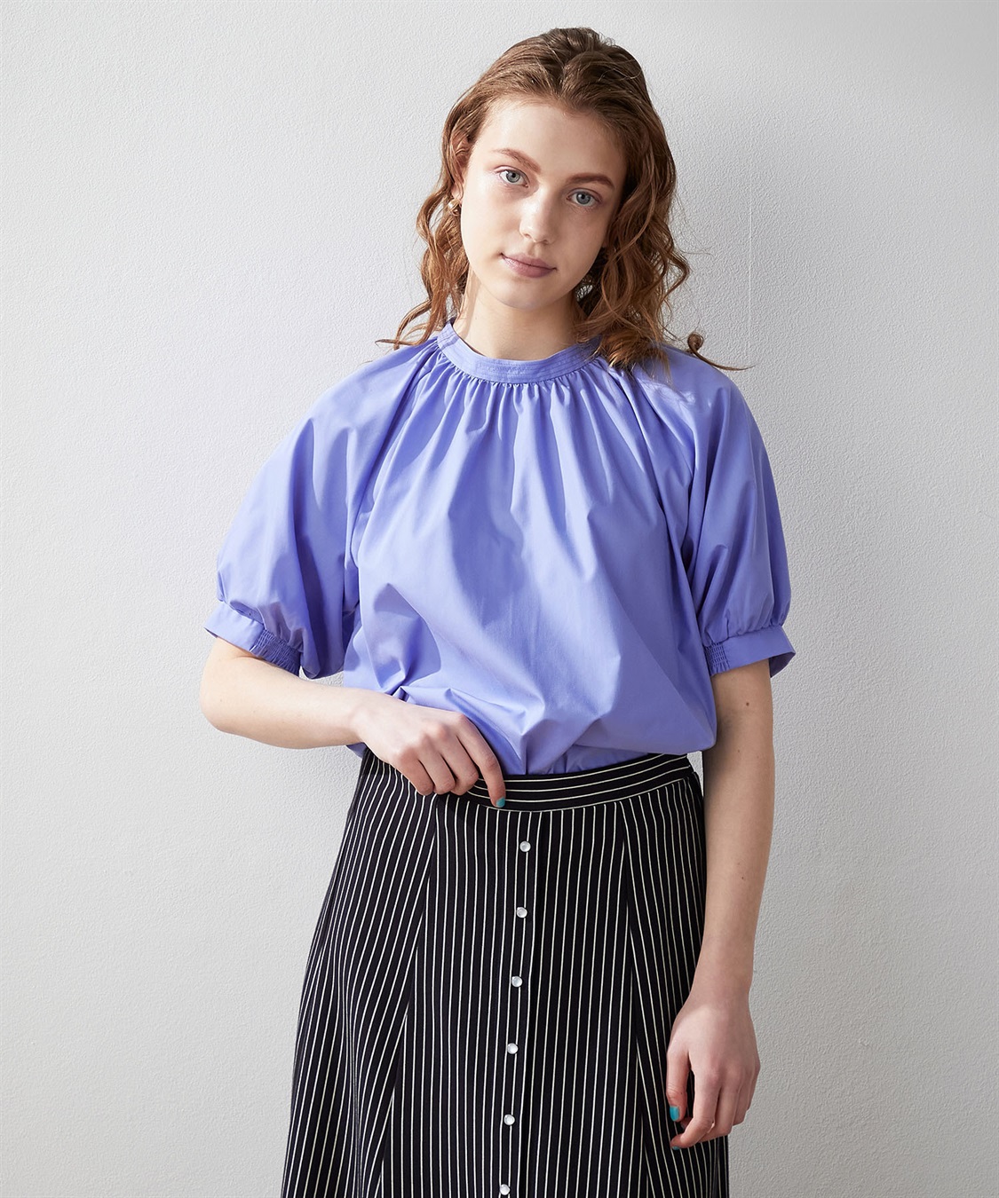 LE SOUK HOLIDAY ギャザーネックブラウス_variation_2