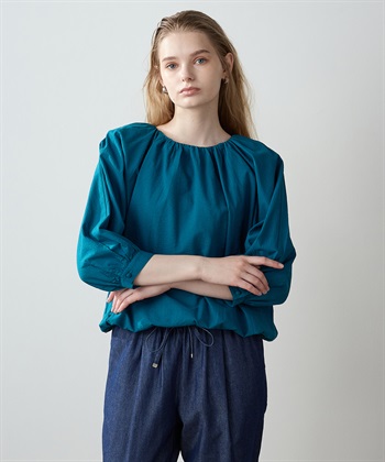 サッカーギャザーブラウス LE SOUK HOLIDAY｜クロスプラス公式