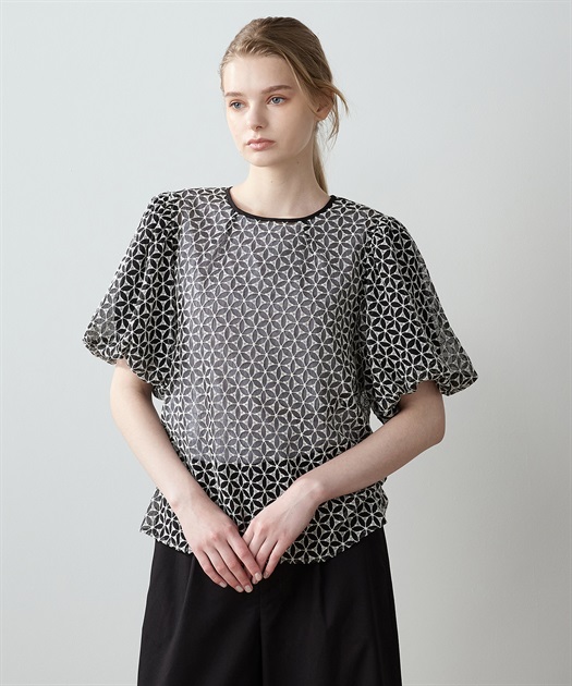 レースブラウス LE SOUK HOLIDAY｜クロスプラス公式通販サイト