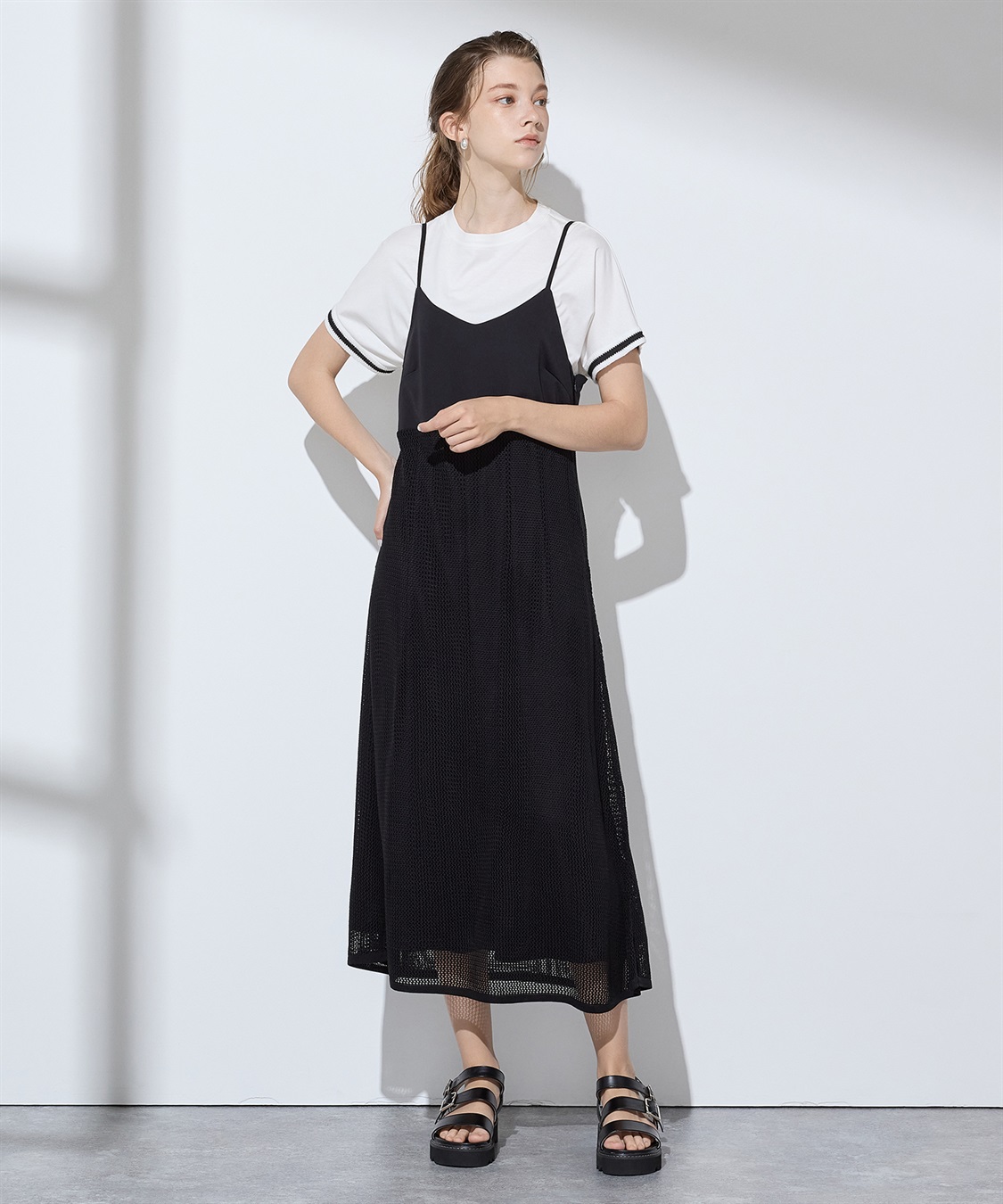 LE SOUK HOLIDAY メッシュキャミワンピース_main