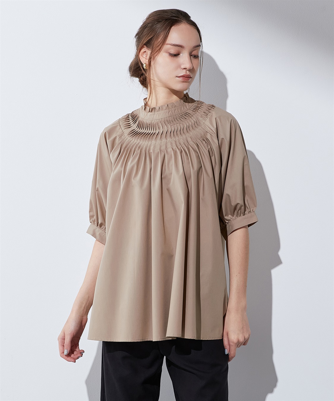 LE SOUK HOLIDAY タックデザインブラウス_variation_3