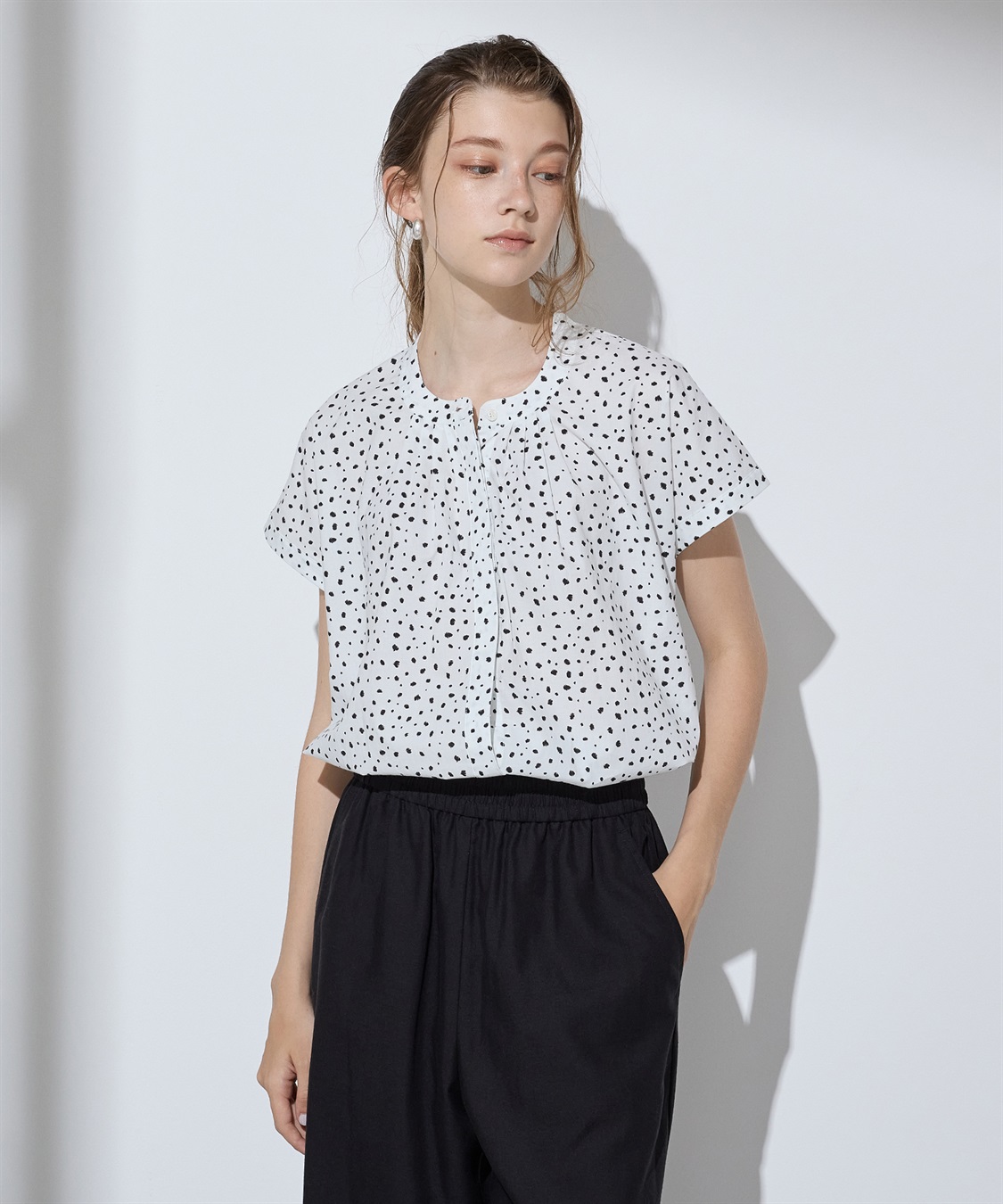 LE SOUK HOLIDAY タックドルマンブラウス_variation_2