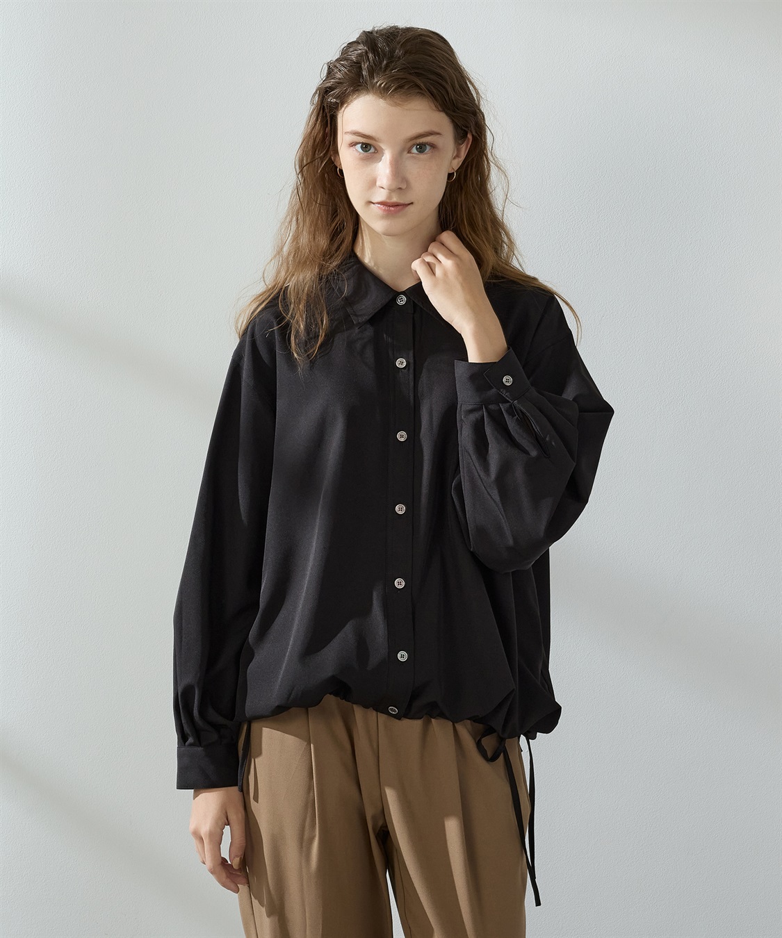 ドロストシャツブラウス LE SOUK HOLIDAY｜クロスプラス公式通販