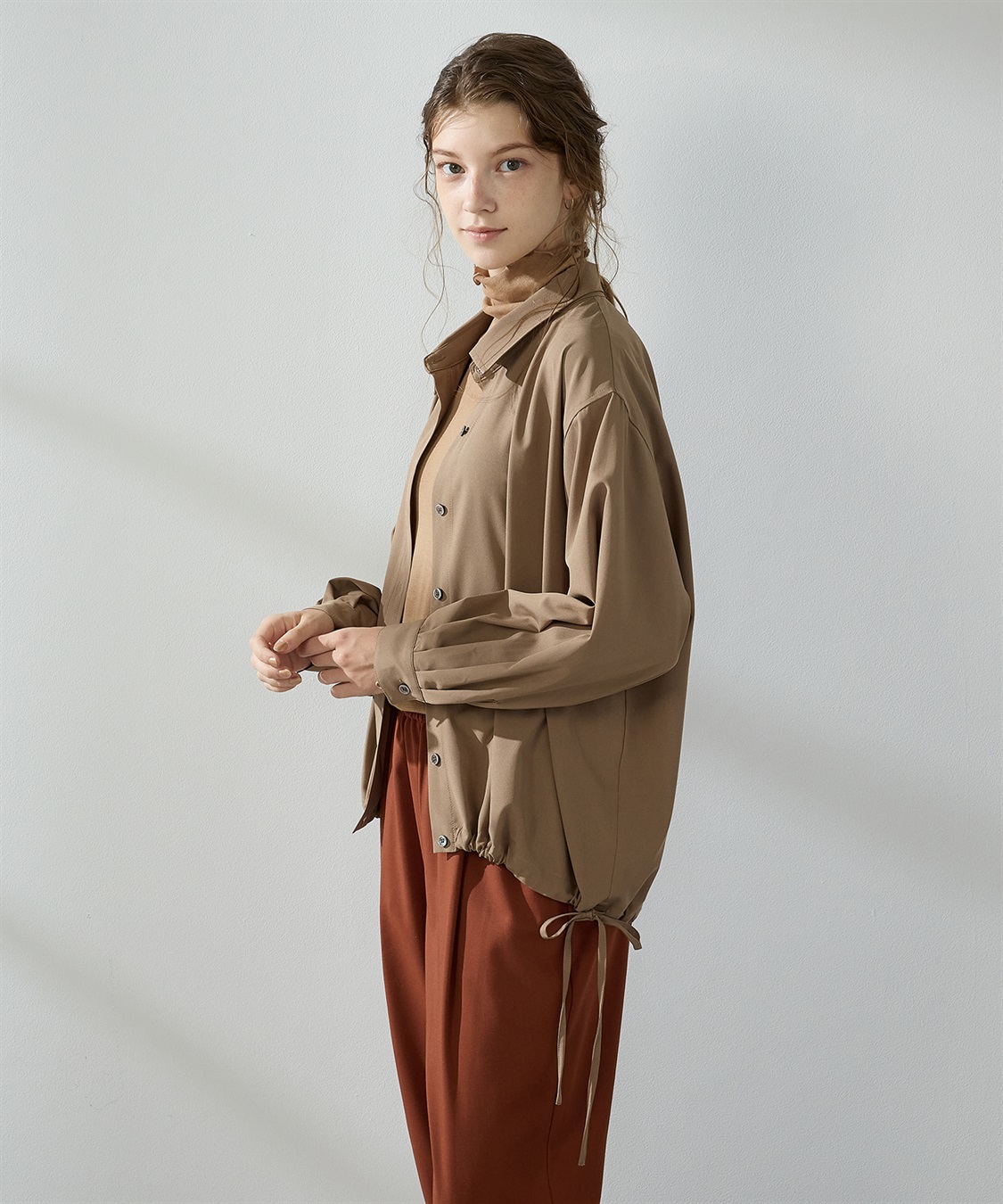 ドロストシャツブラウス LE SOUK HOLIDAY｜クロスプラス公式通販サイト