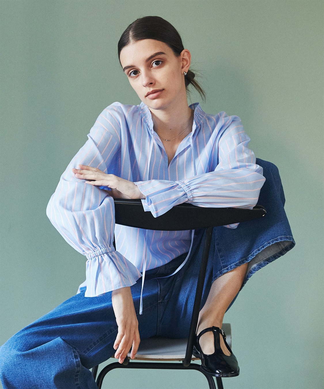 LE SOUK HOLIDAY フリルカラー ブラウス_main