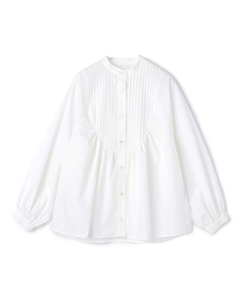 LE SOUK HOLIDAY スタンドネック ピンタックブラウス_variationthumb_2