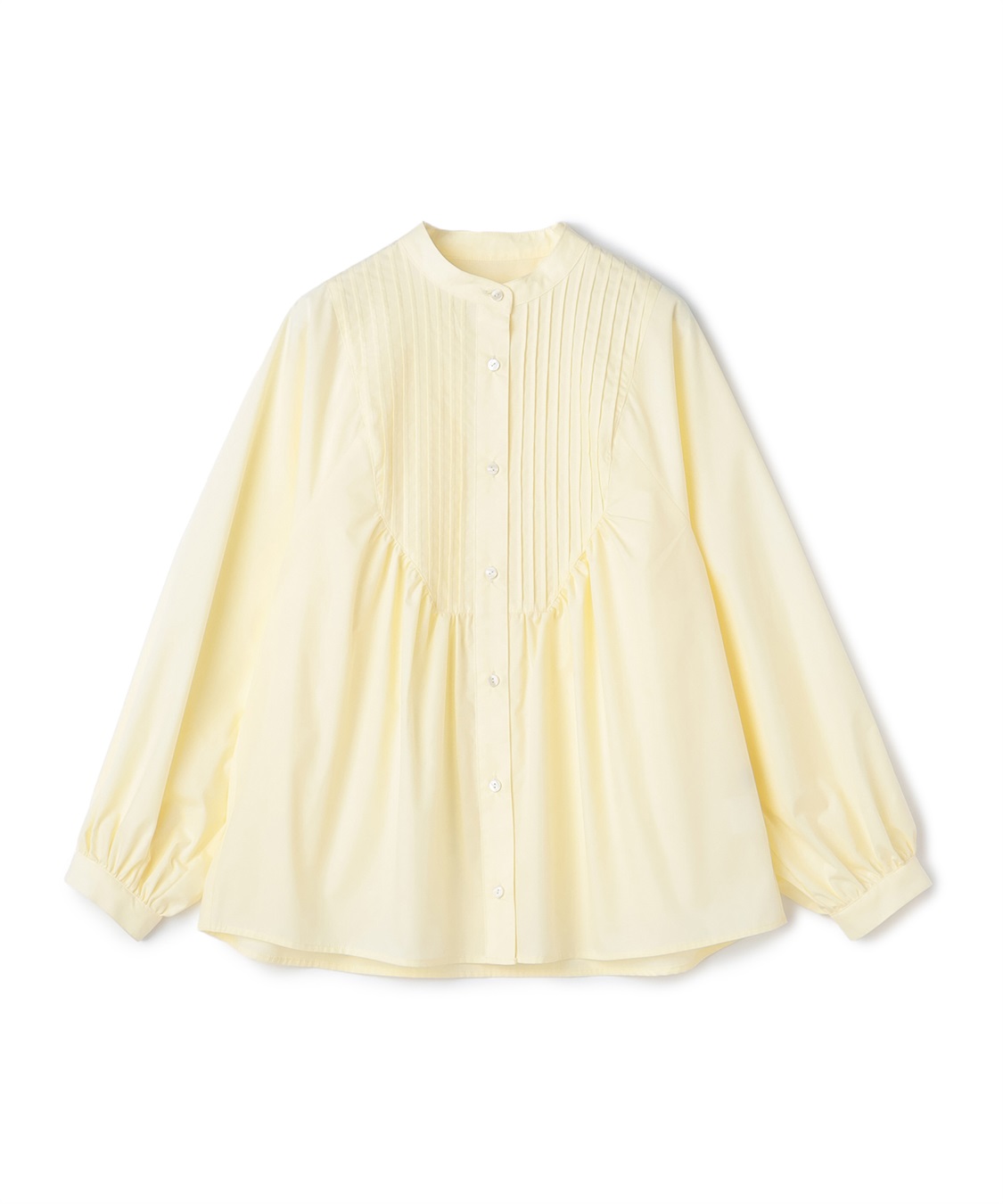 LE SOUK HOLIDAY スタンドネック ピンタックブラウス_variation_3