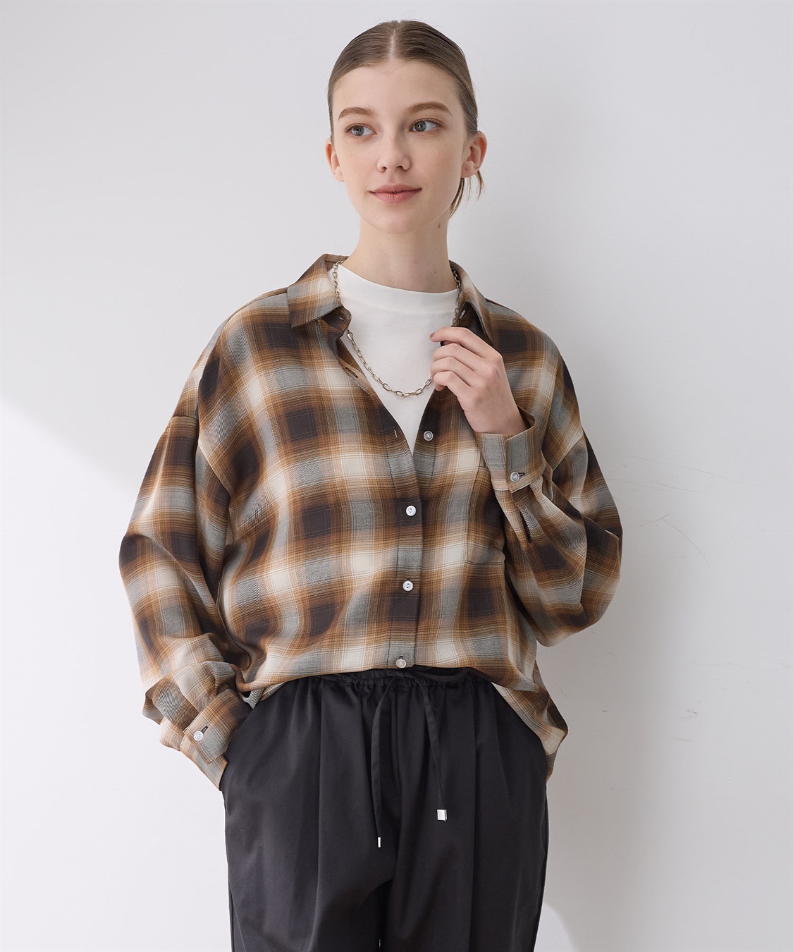 LE SOUK HOLIDAY シアーチェックシャツ_variation_2