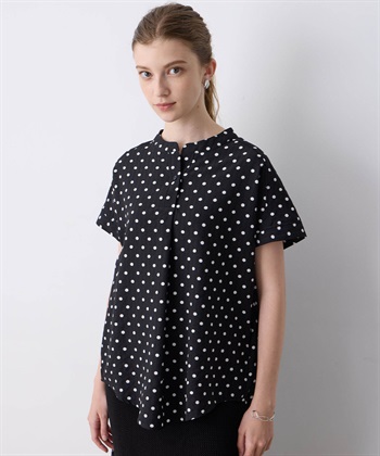 LE SOUK HOLIDAY スキッパーサッカーブラウス_variationthumb_1