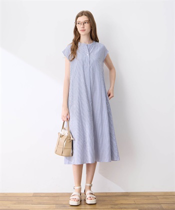LE SOUK HOLIDAY スキッパーサッカーワンピース