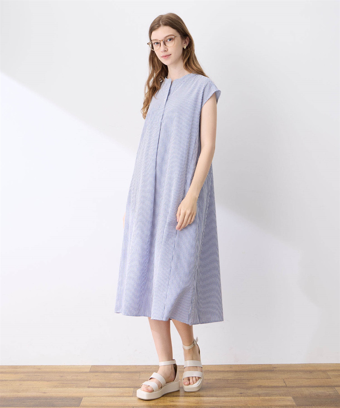 LE SOUK HOLIDAY スキッパーサッカーワンピース_variation_3