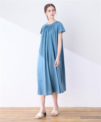ルスーク　Le souk ワンピース スキッパーサッカーワンピース LE SOUK HOLIDAY｜クロスプラス