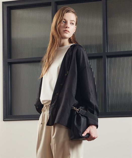 接触冷感】ギャザースキッパーブラウス LE SOUK HOLIDAY｜クロスプラス