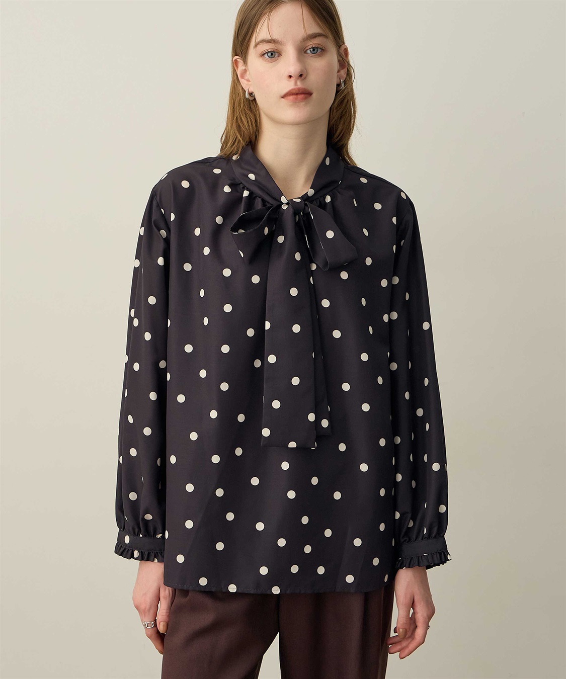 LE SOUK HOLIDAY ボウタイリボンブラウス_variation_1