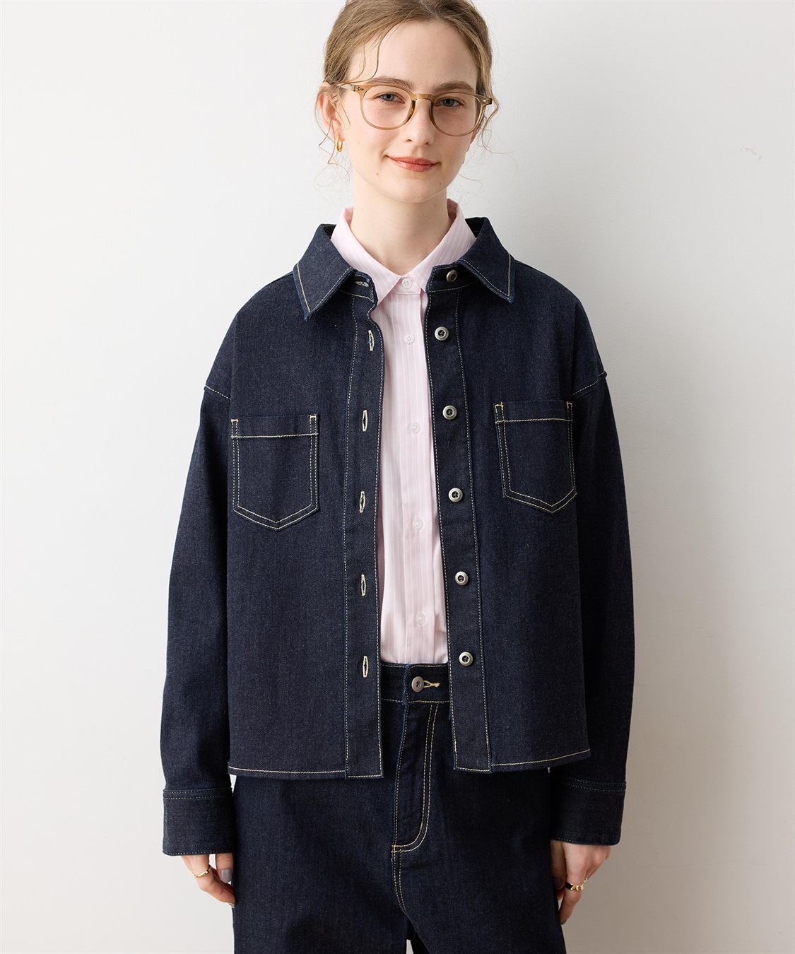 LE SOUK HOLIDAY ストレッチデニムシャツ_variation_2