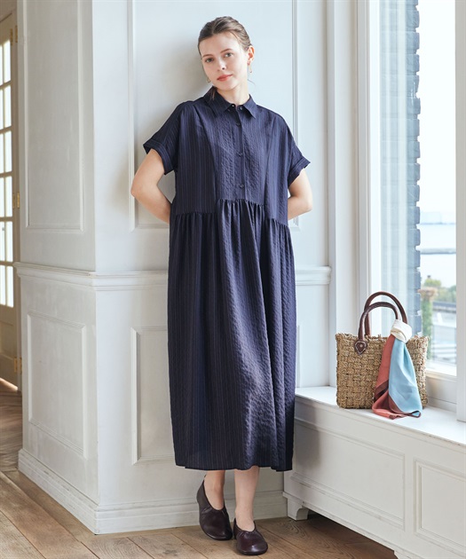 《WEB限定》軽やかギャザーワンピース