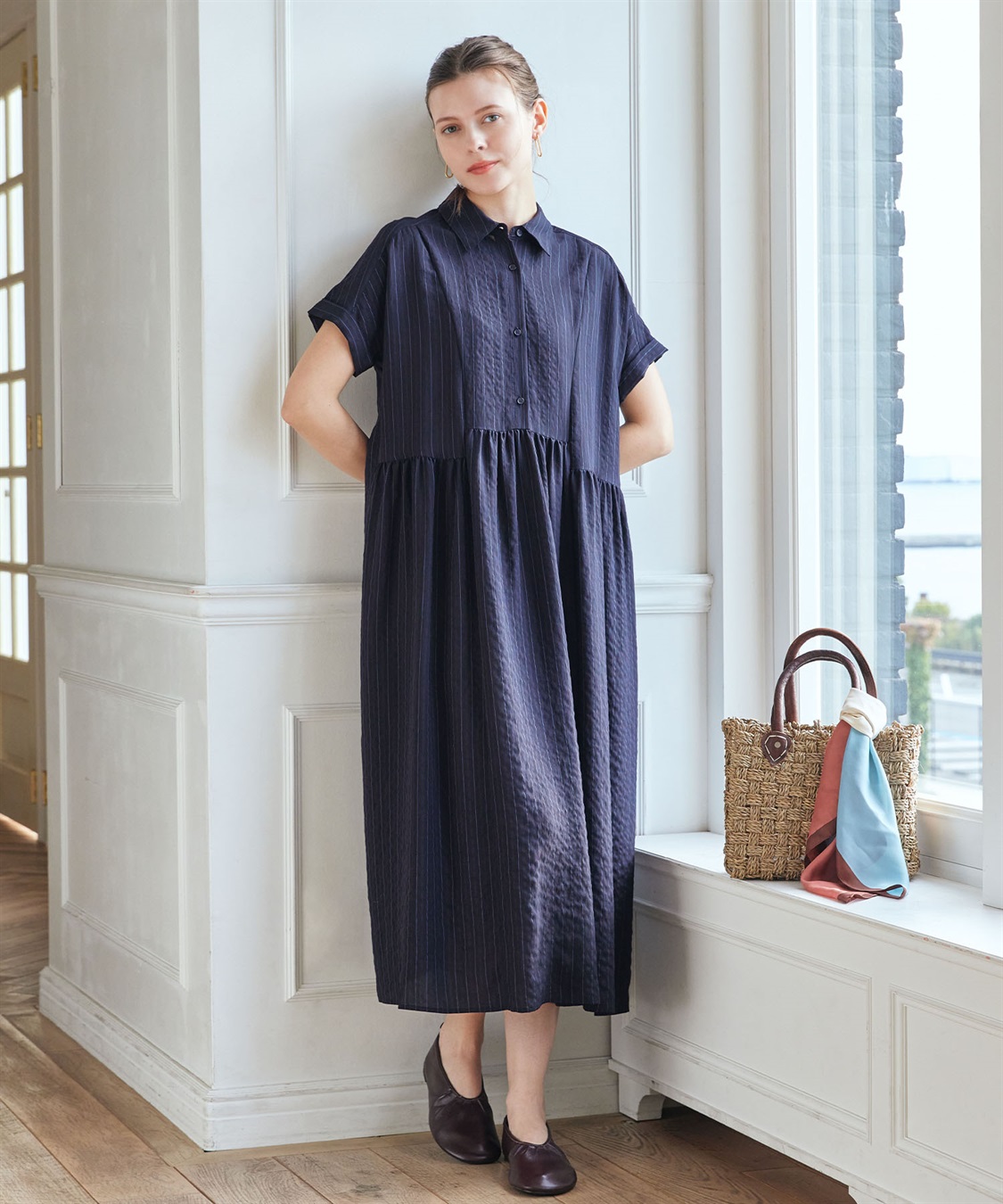 LE SOUK HOLIDAY 《WEB限定》軽やかギャザーワンピース_main