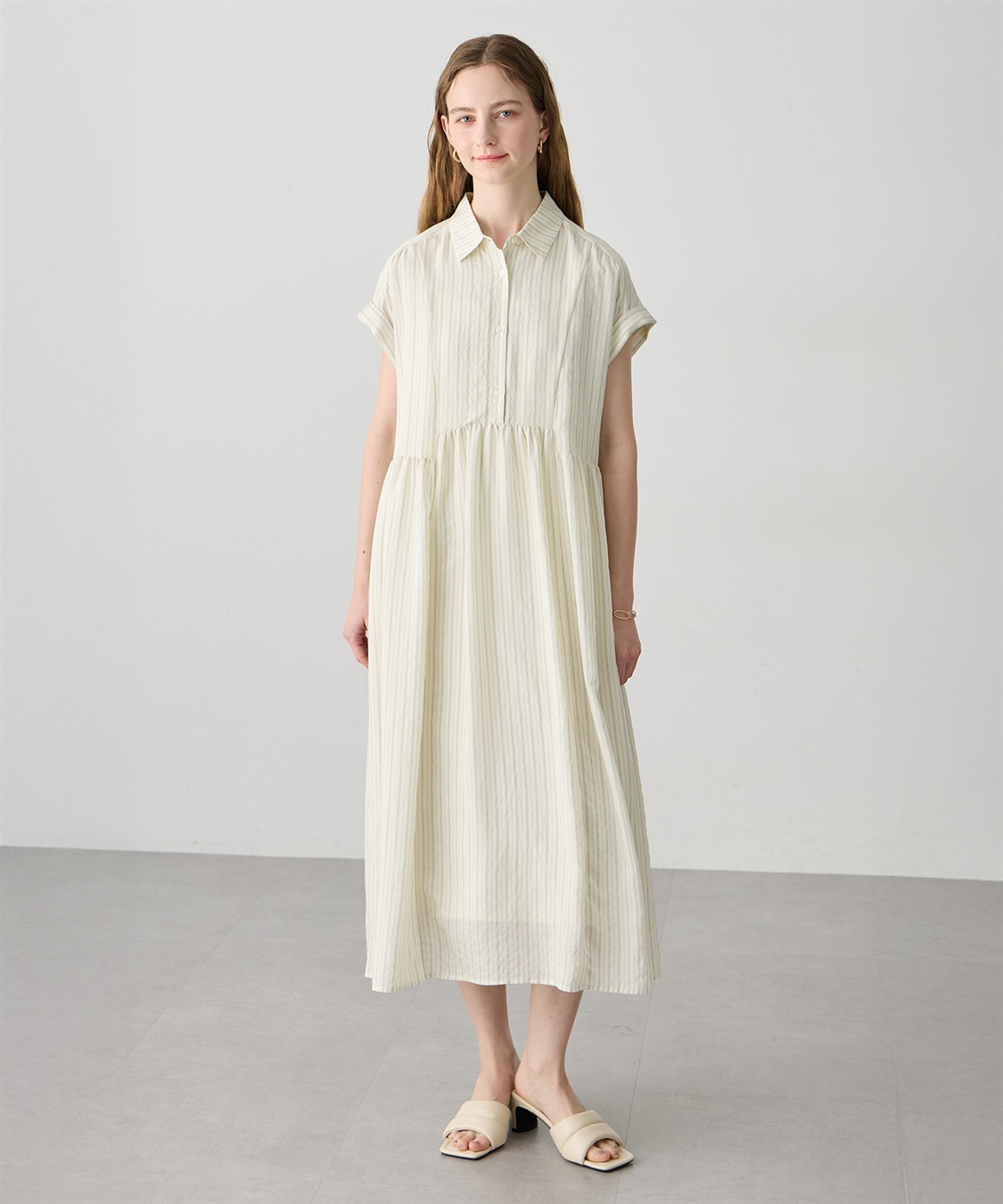 LE SOUK HOLIDAY 《WEB限定》軽やかギャザーワンピース_variation_1