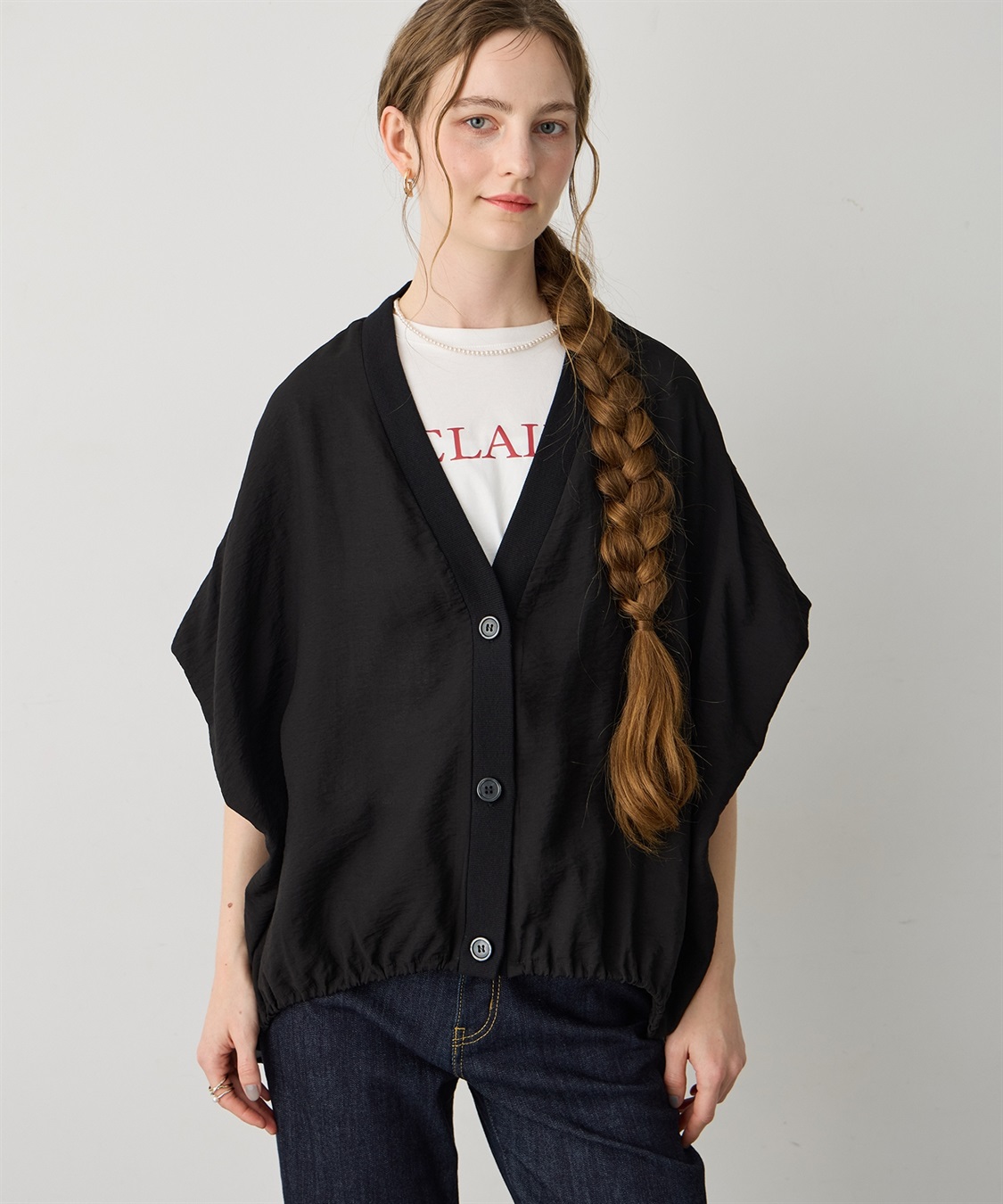 LE SOUK HOLIDAY 《WEB限定》裾ドロストシアーカーディガン_variation_1