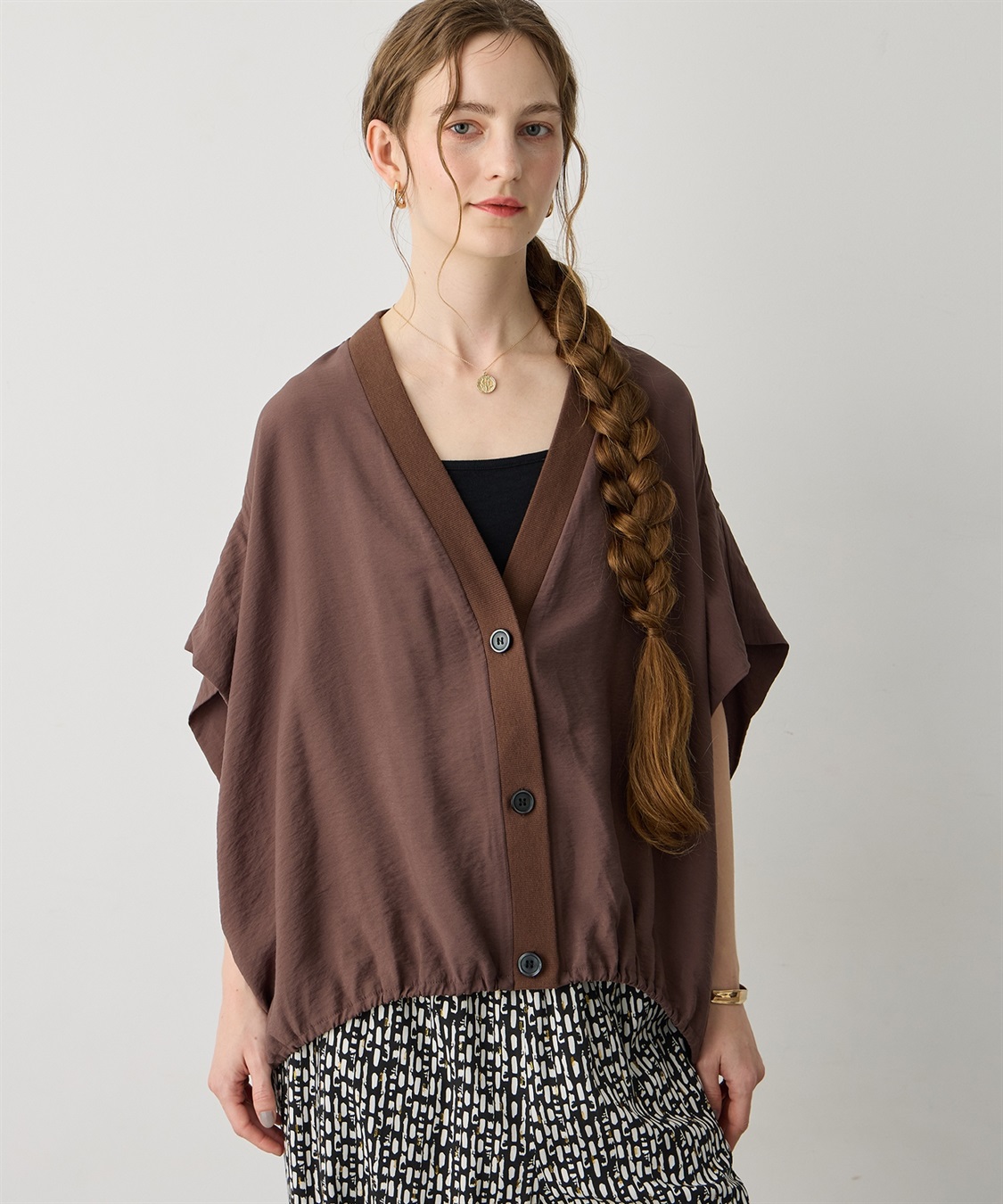 LE SOUK HOLIDAY 《WEB限定》裾ドロストシアーカーディガン_variation_2