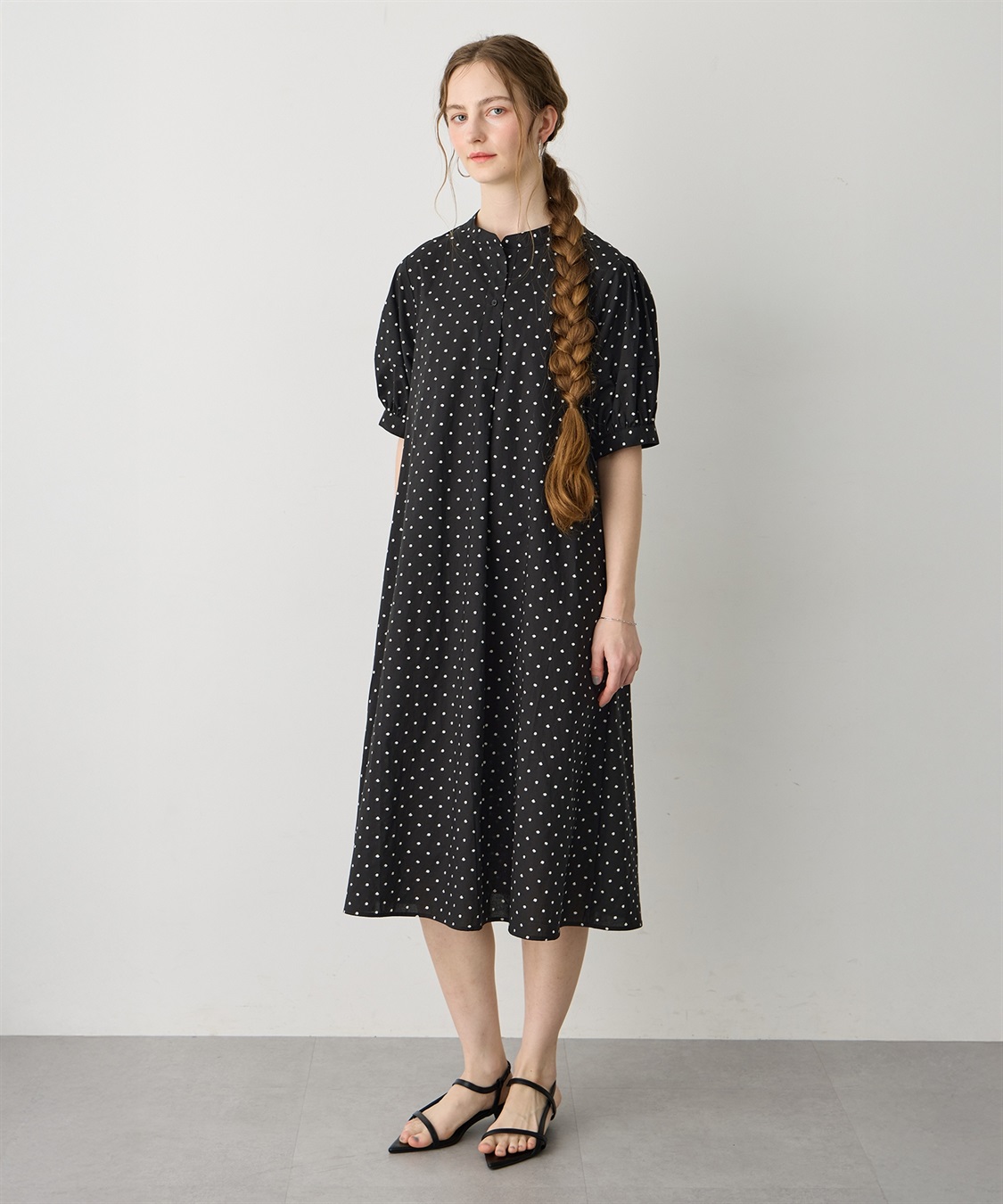 LE SOUK HOLIDAY ハーフスリーブスキッパーワンピース_main