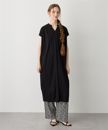 LE SOUK HOLIDAY スキッパーネックコクーンワンピース【接触冷感・吸水速乾】_variationthumb_1