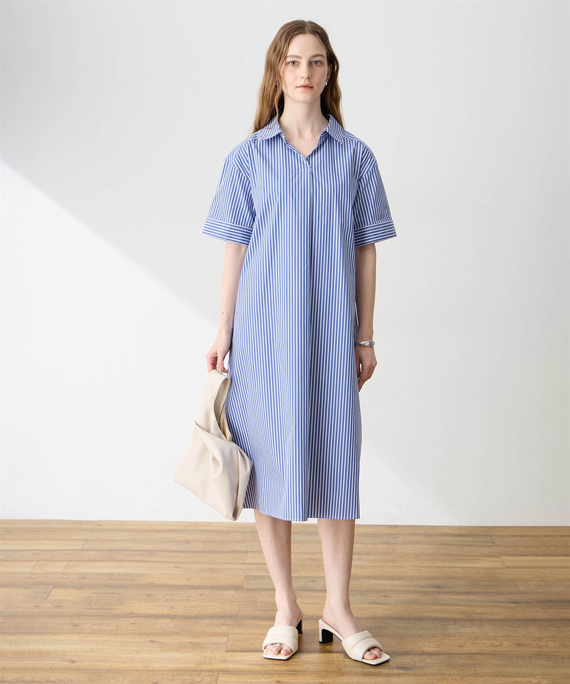 LE SOUK HOLIDAY スキッパーストライプシャツワンピース_variation_2