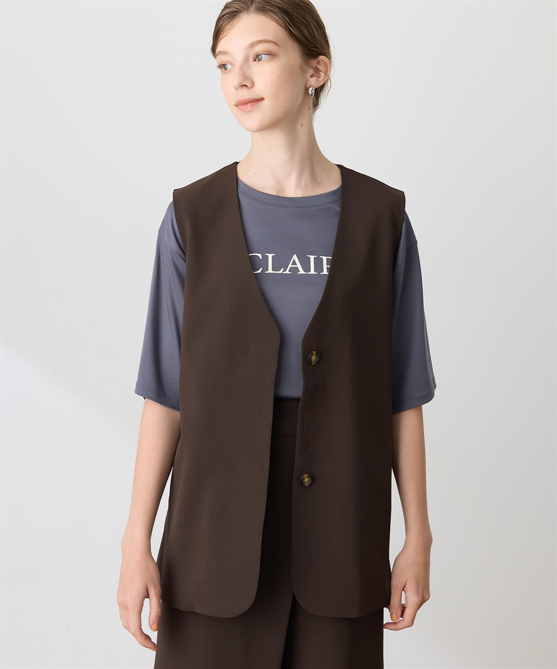 LE SOUK HOLIDAY ジョーゼットストレッチベスト【接触冷感・UVカット・シワになりにくい】_variation_3