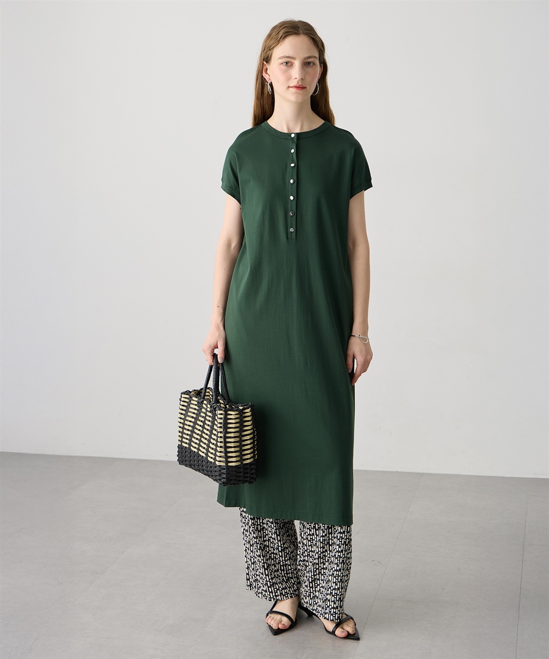 LE SOUK HOLIDAY ヘンリーネックワンピース【接触冷感・吸水速乾】_variation_2