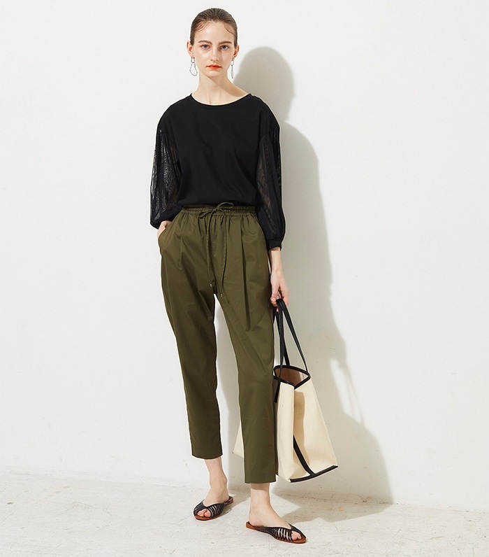 LE SOUK HOLIDAY タックテーパードパンツ_variation_2