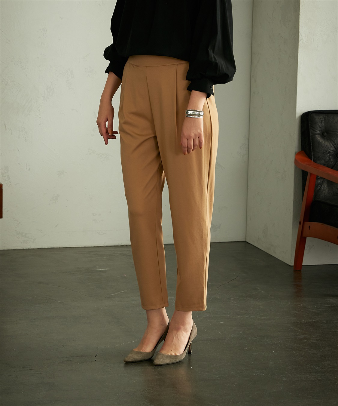 LE SOUK HOLIDAY ツイルワイドパンツ_main