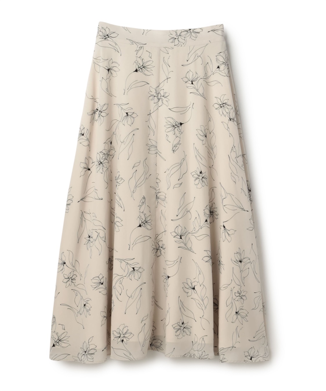 LE SOUK HOLIDAY 線書き花柄プリントスカート_variation_1