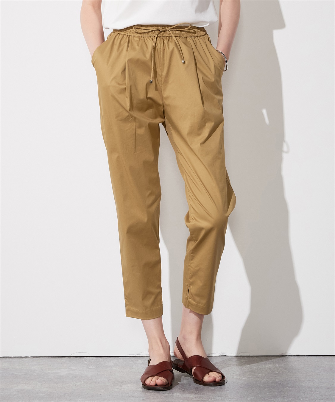 LE SOUK HOLIDAY タックテーパードパンツ_variation_2