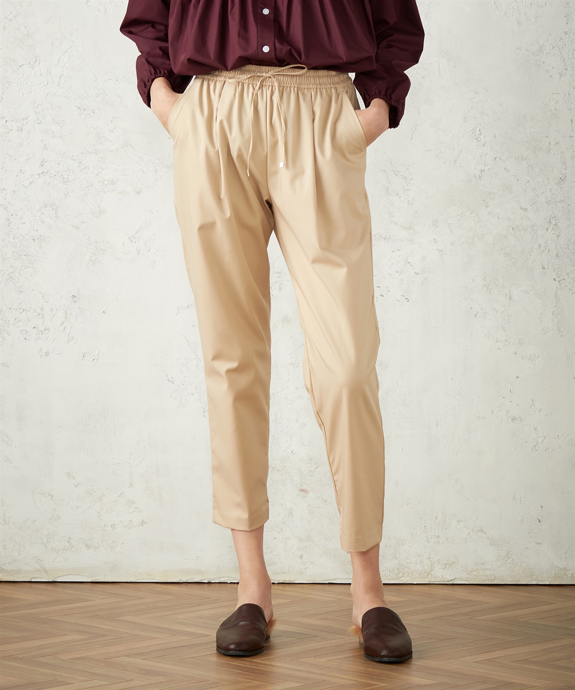 LE SOUK HOLIDAY タックテーパードパンツ_variation_3