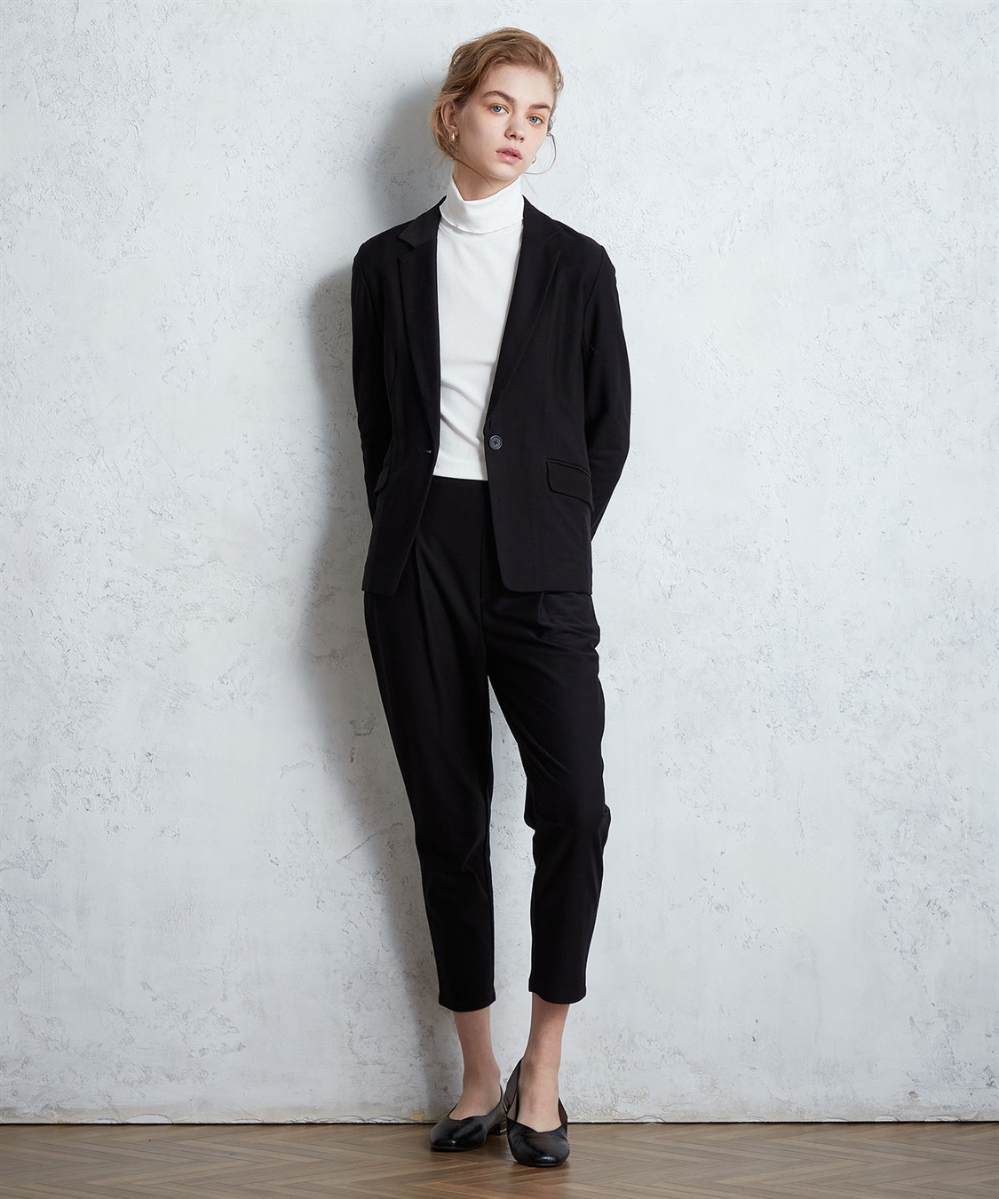 LE SOUK HOLIDAY ツイルストレッチテーパードパンツ_main