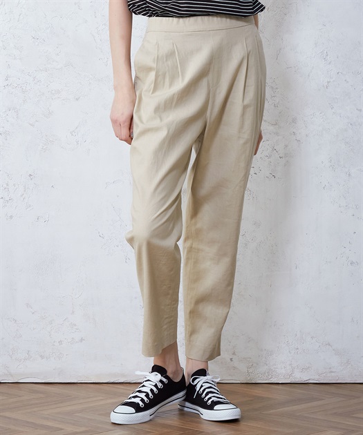 リネンブレンドテーパードパンツ LE SOUK HOLIDAY｜クロスプラス公式