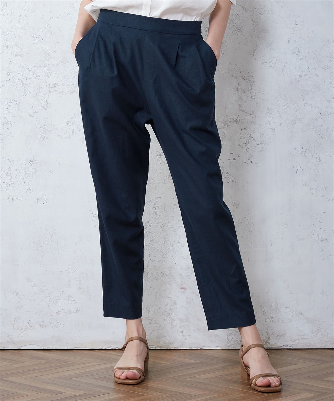 LE SOUK HOLIDAY リネンブレンドテーパードパンツ_variation_2